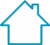 house icon blue